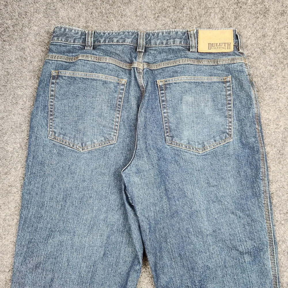 Duluth Trading Co Jeans Mens 36x30 Blue Flex Ballroom Stretch‎ Denim Workwear